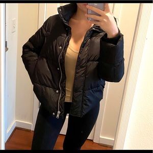 Black puffer jacket
